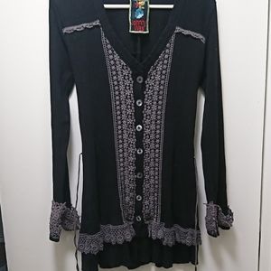 Johnny Was Crochet Tunic Dress Small